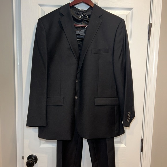 Lauren Ralph Lauren Men's Suit Pants Jacket 100% Wool 46R Jacket Pants 40x30 - Picture 1 of 14